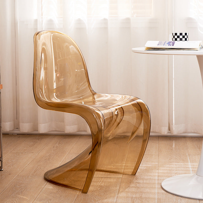 Pan Dong chair simple modern dining chair creative designer acrylic plastic chair net red transparent chair makeup stool