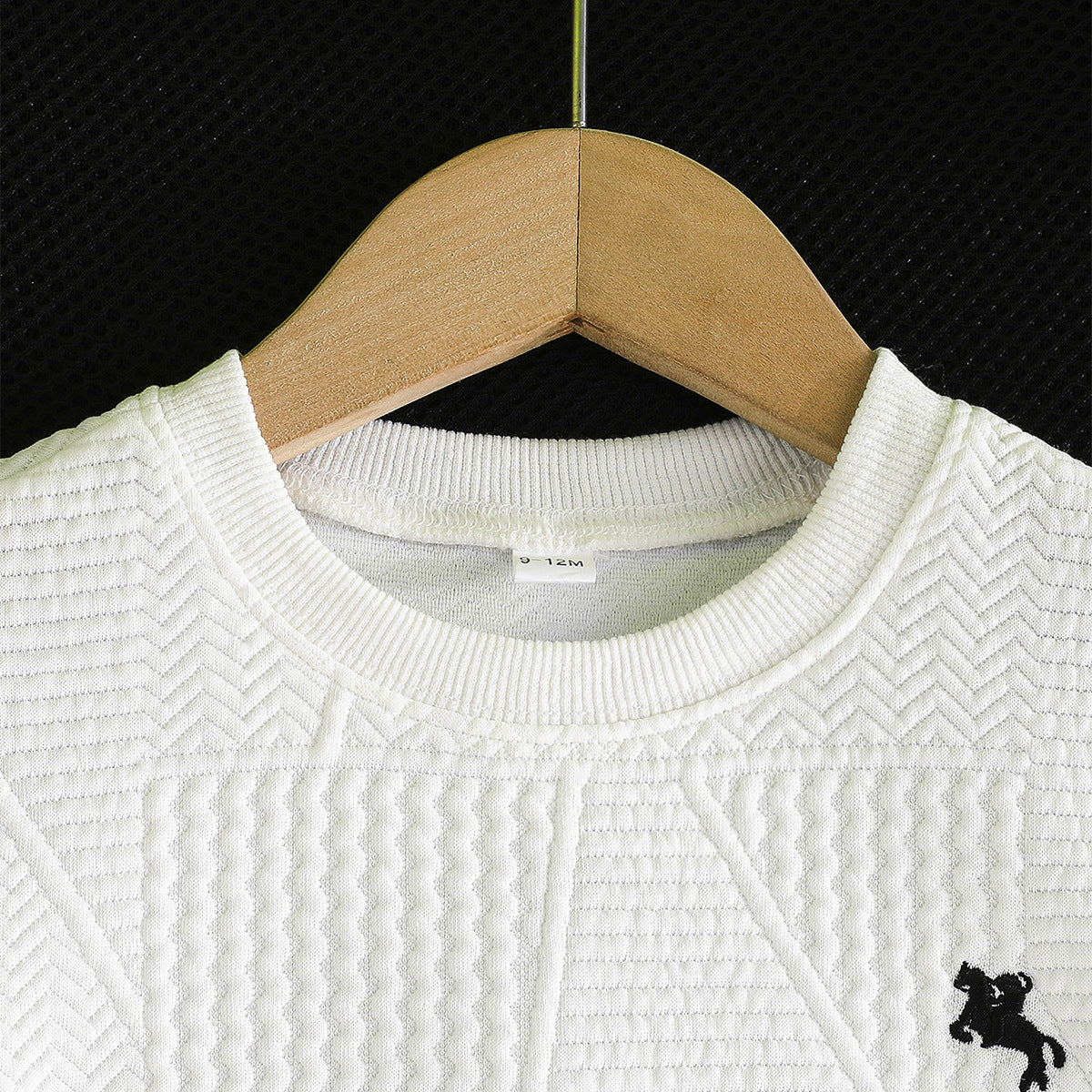 Cross-border 2025 baby boy simple and comfortable horse racing pattern embroidered T-shirt + shorts suit summer new sports style