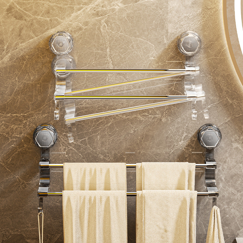 towel rack toilet non-punch toilet bathroom shelf suction cup strong towel rail bath towel holder hook
