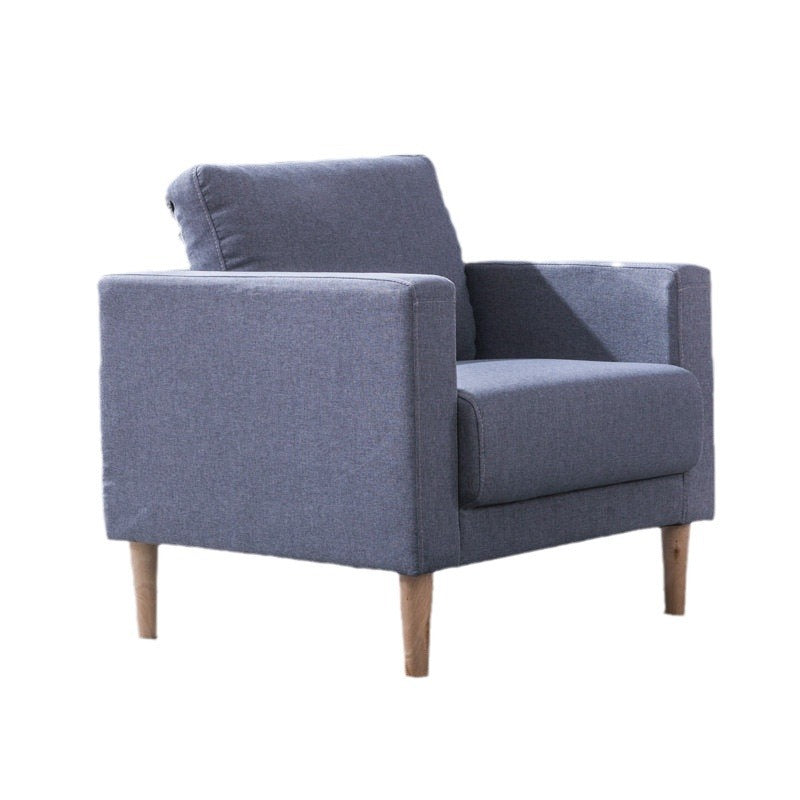 Simple modern office sofa coffee table combination meeting area three-person simple set small apartment office fabric