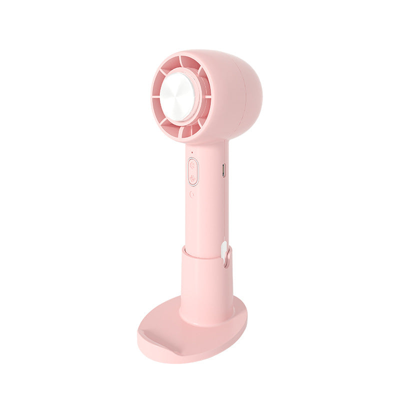 2024 New Handheld Ice Fan Semiconductor Refrigeration Portable Outdoor USB Mini Fan Desktop Small Fan
