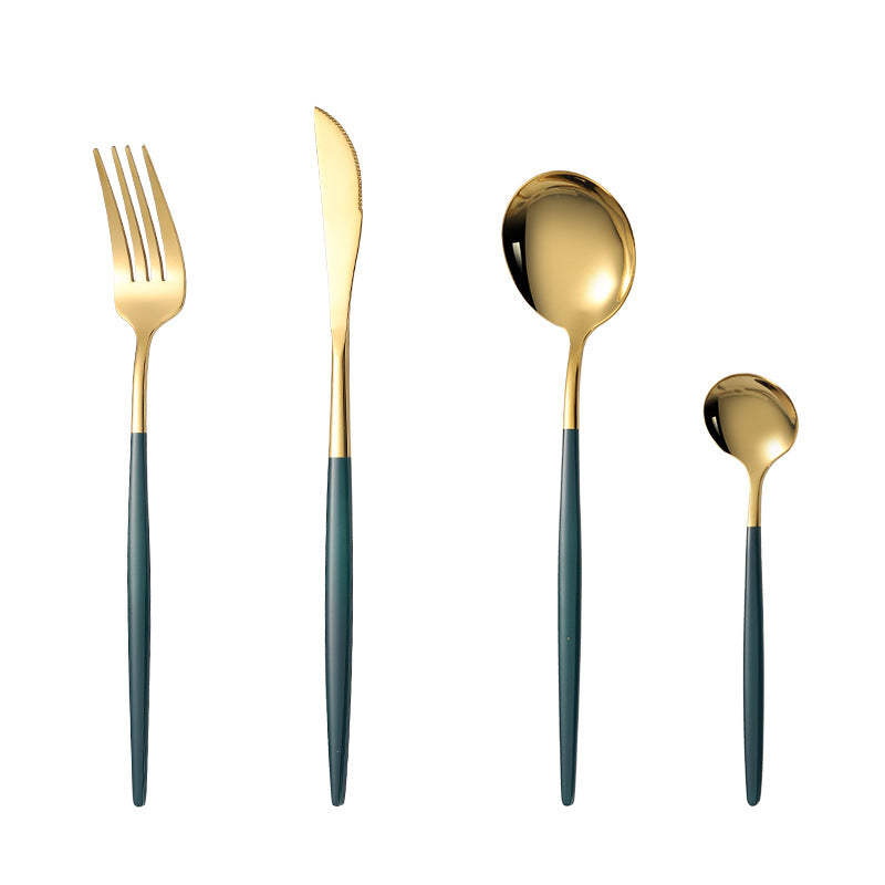 Stainless steel 4-piece tableware set