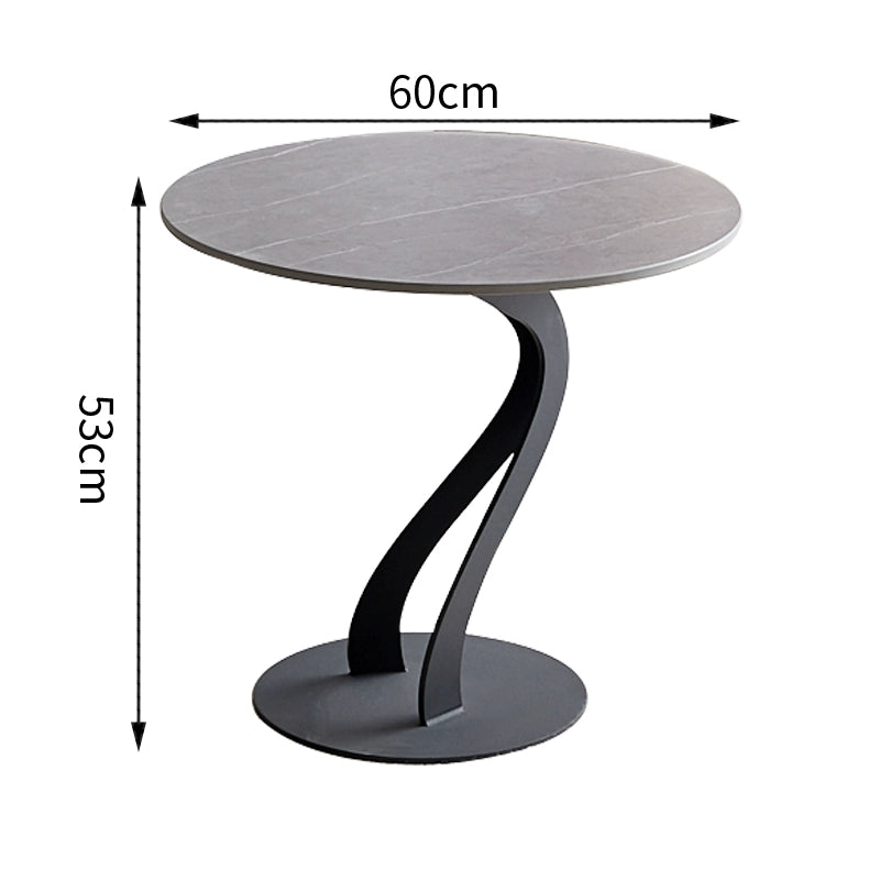 Italian light luxury corner table sofa side table creative rock slab side table balcony small round table casual simple coffee table bed sideboard