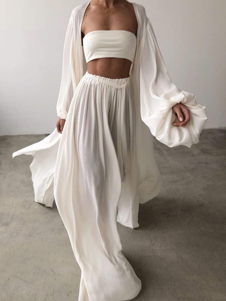 Cross-border Amazon fashion new European and American women's spring and summer sexy jacket 3-piece set