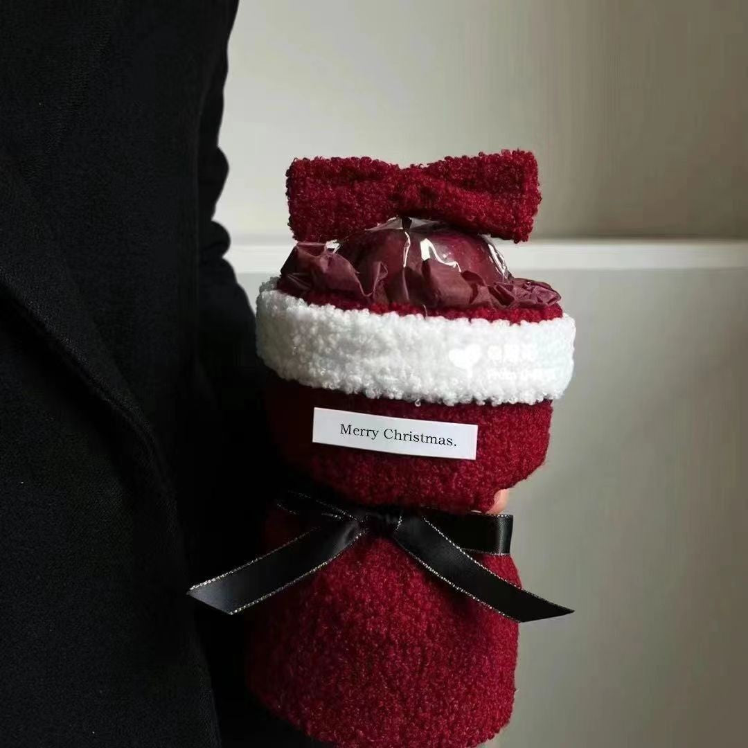 Christmas bouquet DIY material for girlfriend gift christmas gift creative single christmas eve peace fruit plush