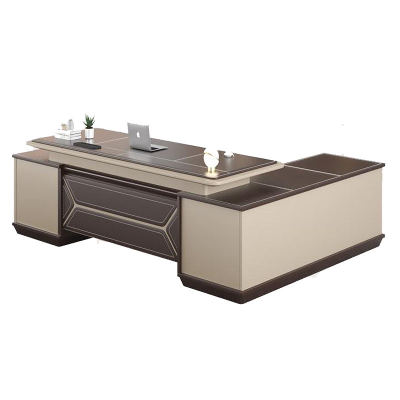 High-end atmosphere, boss desk, simple modern fashion, president desk, desk and chair combination, light luxury executive desk office