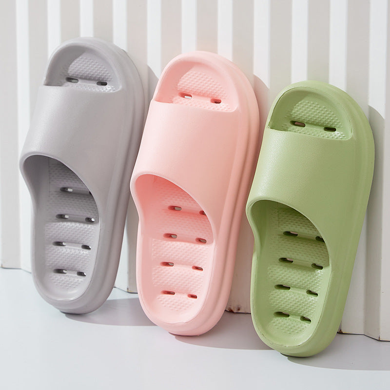 Japan anti-slip slippers bathroom men's bath special eva anti-odor wisp empty leak indoor home silent flip-flop