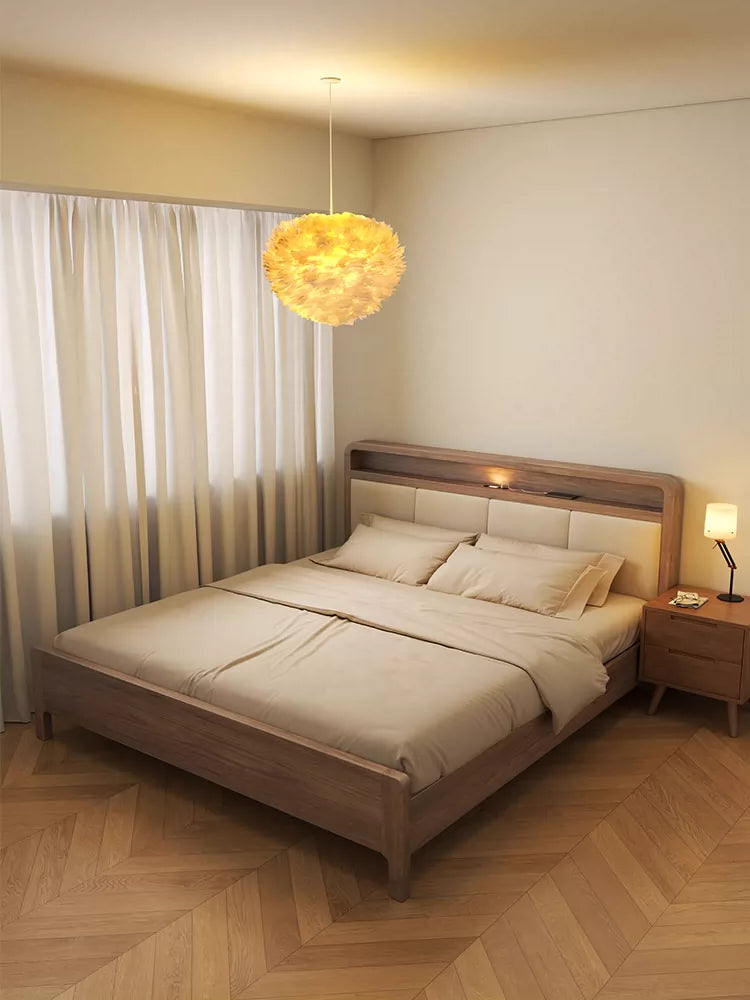 Solid wood bed Double bed