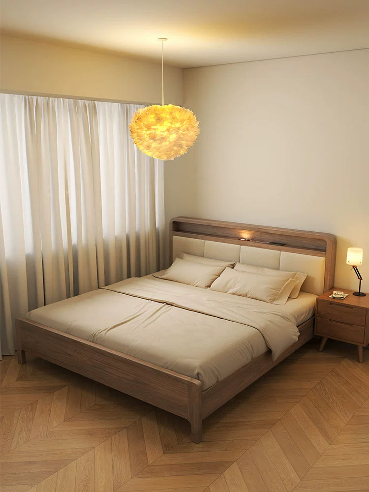 Solid wood bed Double bed