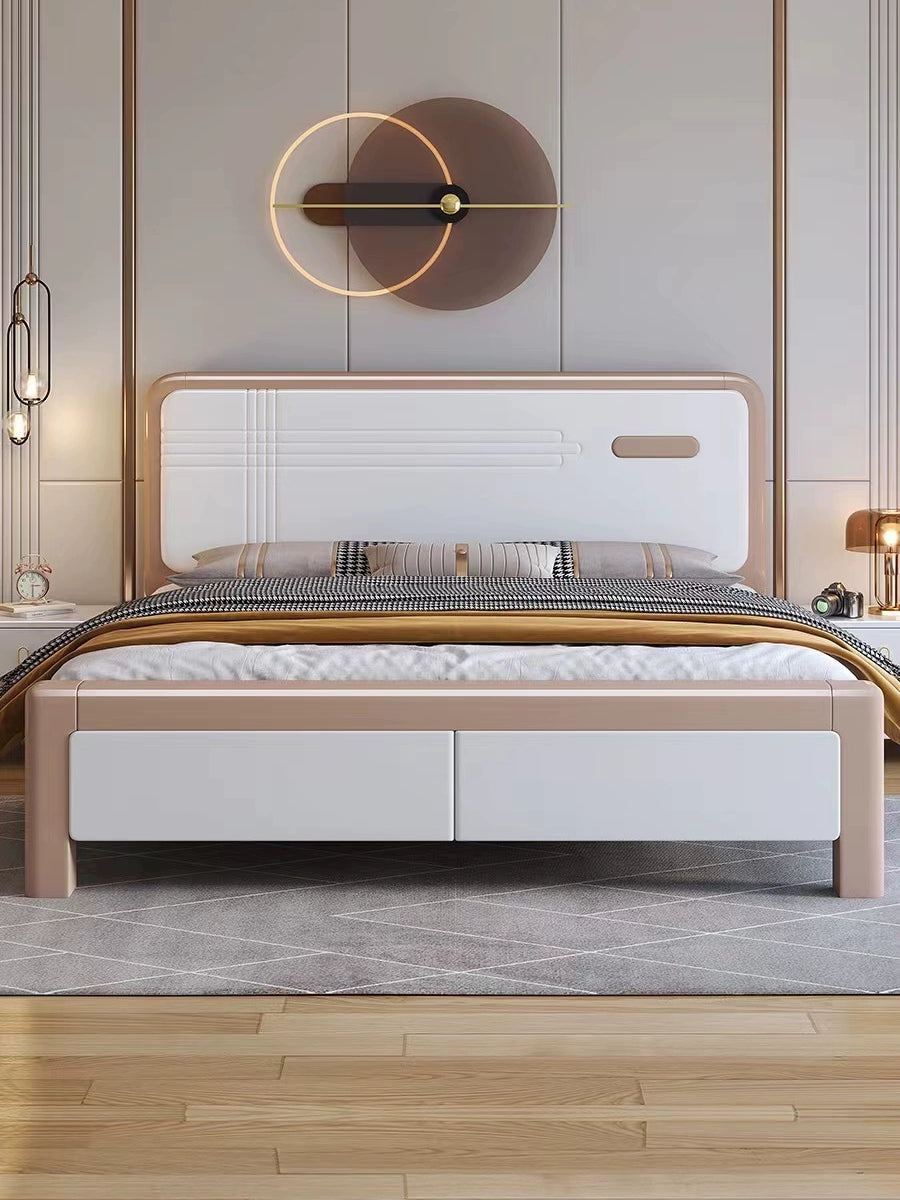 Full solid wood bed