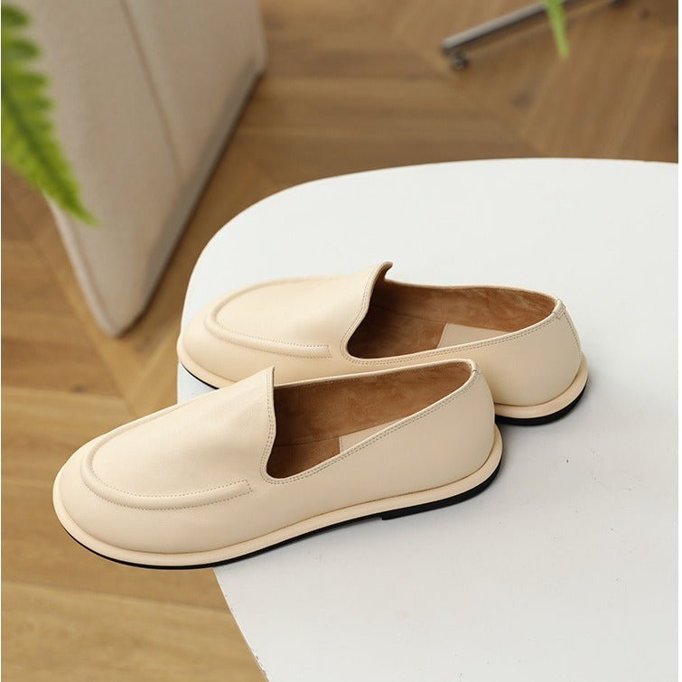 Grape mom studiolee new summer clouds round toe wrap foot one foot soft glutinous versatile loafer women
