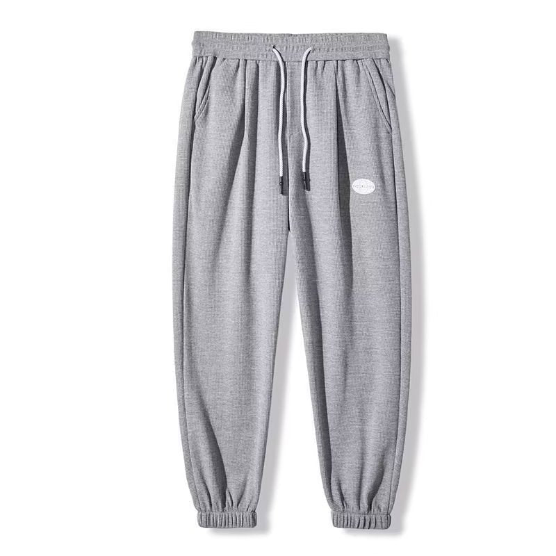 Waffle sweatpants, men's casual sweatpants, men's long pants, men's autumn and winter, Japanese fashion brand men's loose feet