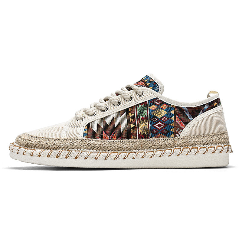 2025 New Sneaker Shoes Summer Breathable Casual Versatile Men's Slip Old Beijing Canvas Shoes Fisherman Shoes