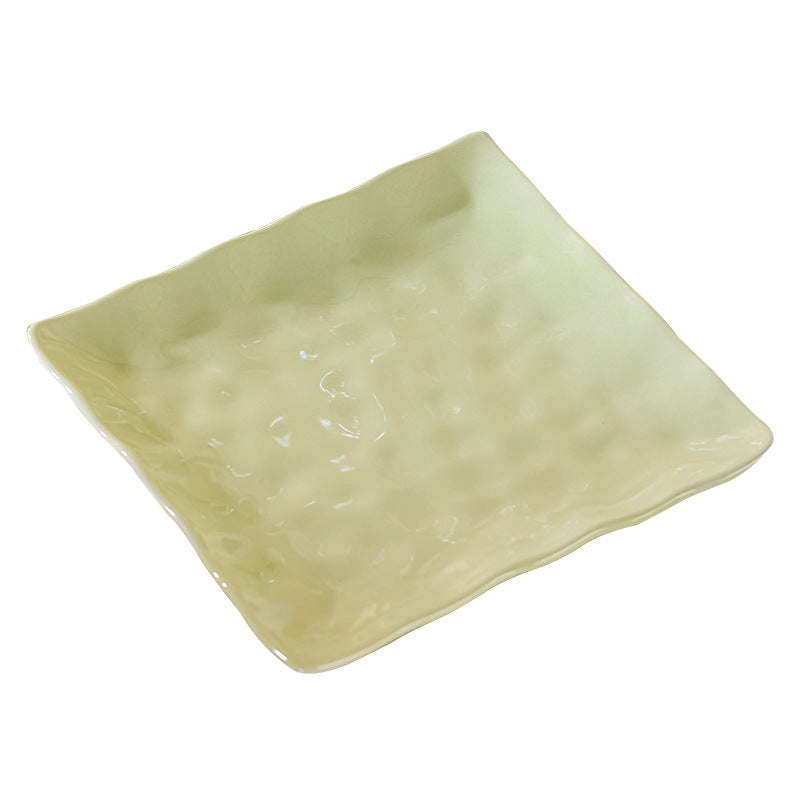 Ceramic Dish Set Household Gifts Wholesale Jingdezhen Cream Wind Bowl Plate Chopsticks Combo Tableware Full Set ins