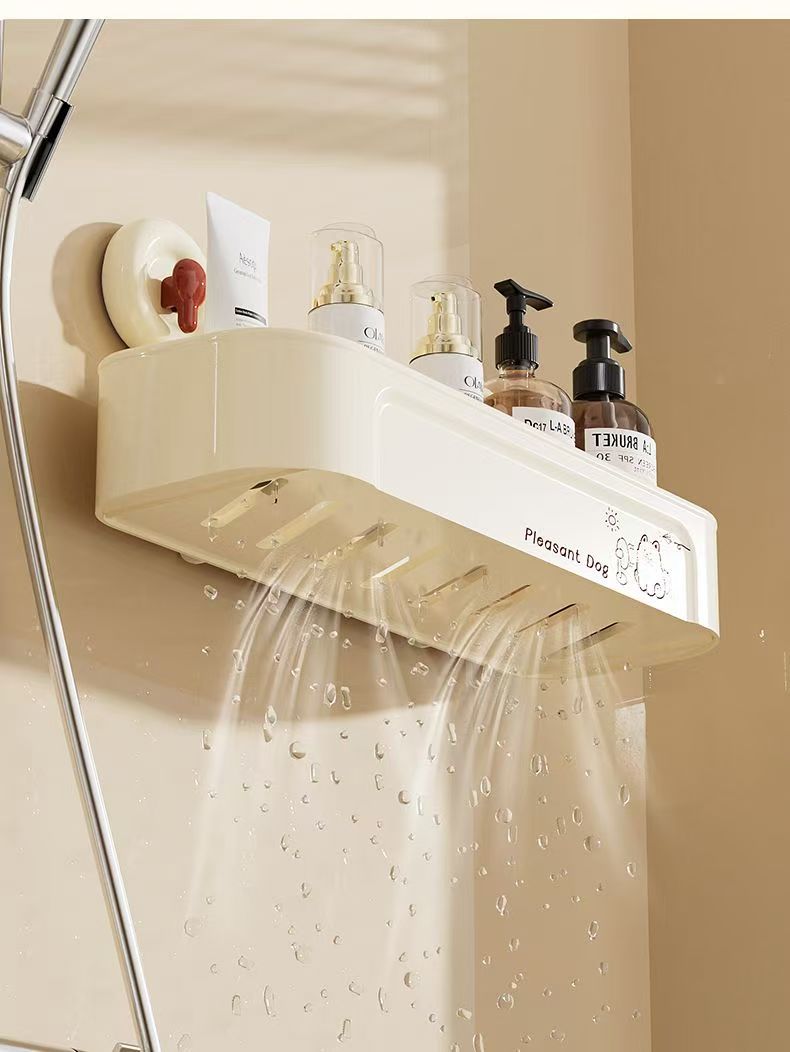 Bathroom suction cups, shelves, toilets, non-perforated, wall-mounted wall storage shelves, toilets, washstands, and various artifacts