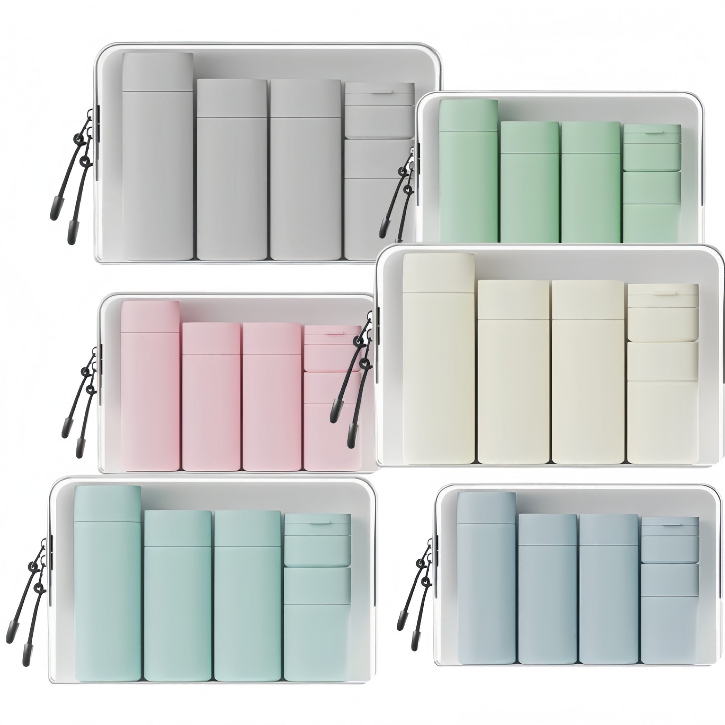Nordic color hose dispensing bottle set, travel shampoo, lotion, body wash, makeup, lotion, cream, small empty bottle