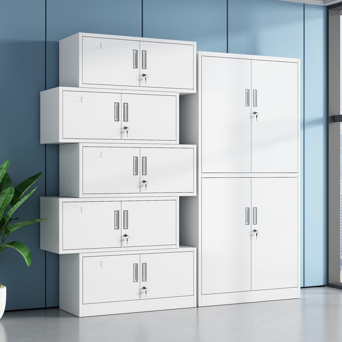Voucher cabinet, filing cabinet, data accounting, finance, steel storage, general glass, contract, special iron office filing cabinet