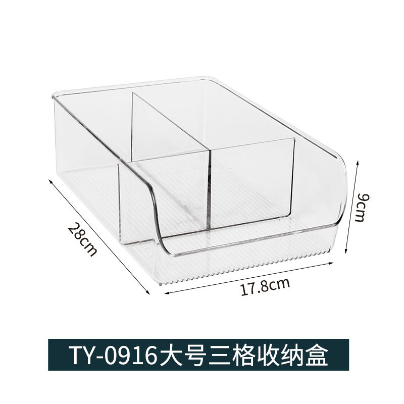 Desktop storage box, compartment coffee tea bags, storage box, detachable dustproof office goodies storage box with lid