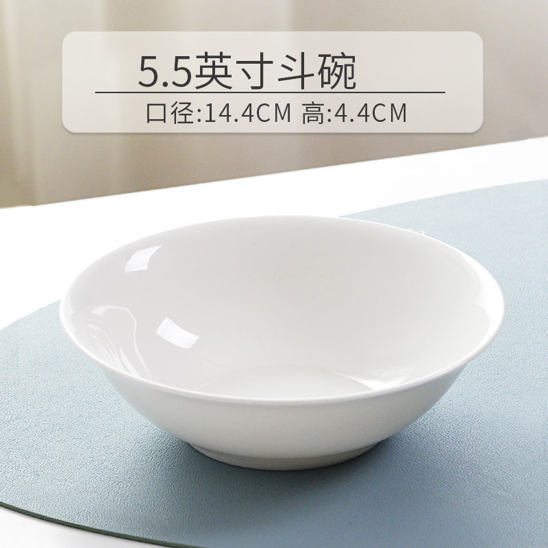 White noodle bowl