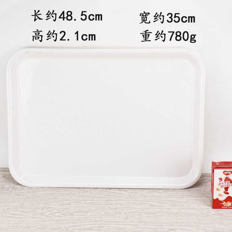 white tray