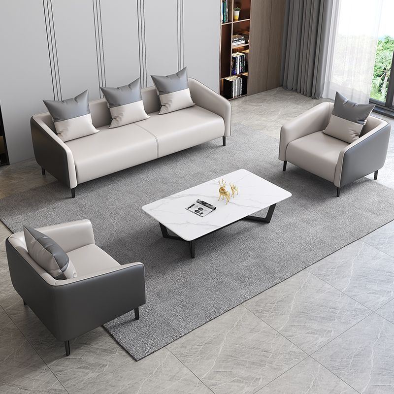 Office sofa: modern and simple hotel living room, reception sofa, office, light luxury negotiation sofa combination