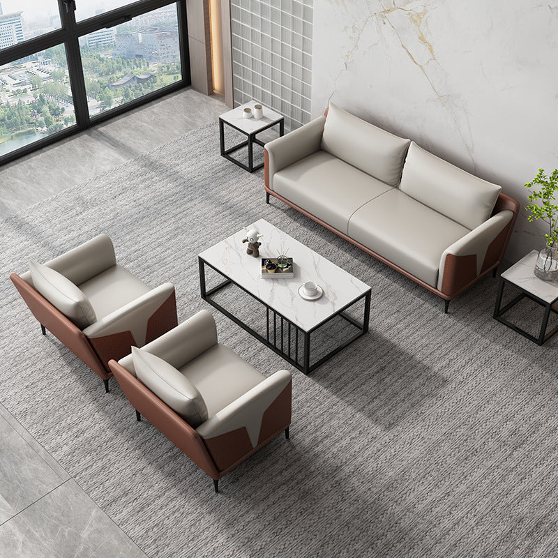 00 office sofa, simple modern lounge area, reception small office, leisure light luxury, business negotiation coffee table group