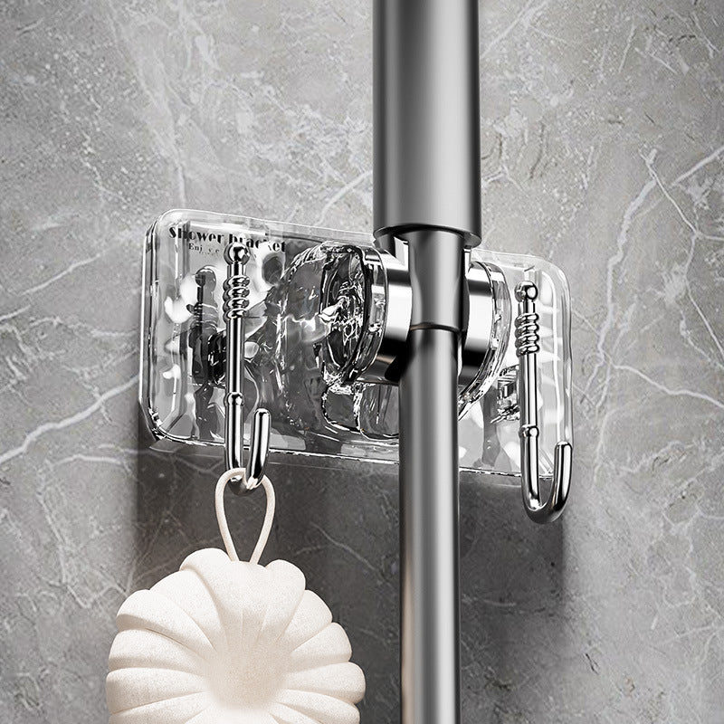 Light luxury water ripple wall mounted shower bracket fixed artifact bathroom shower head multi-speed adjustment shower head bracket batch