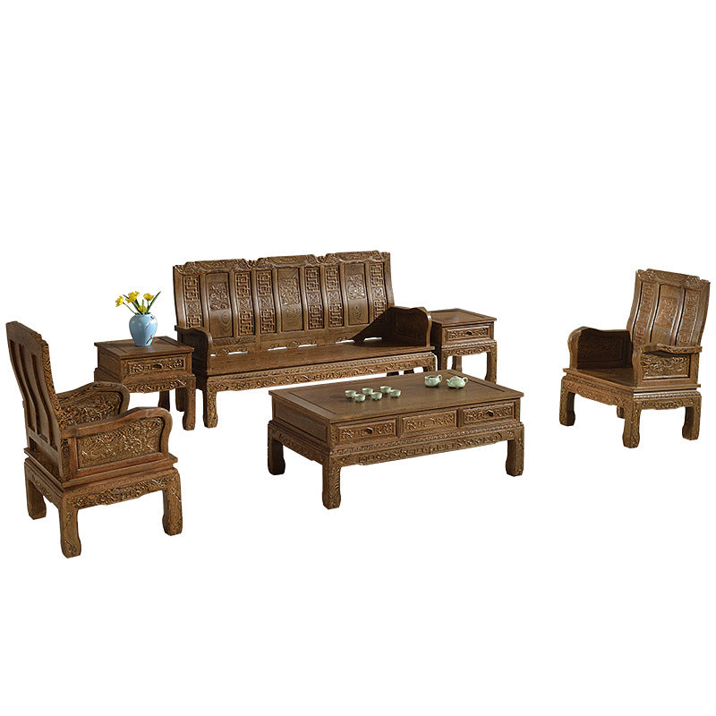 Solid wood sofa