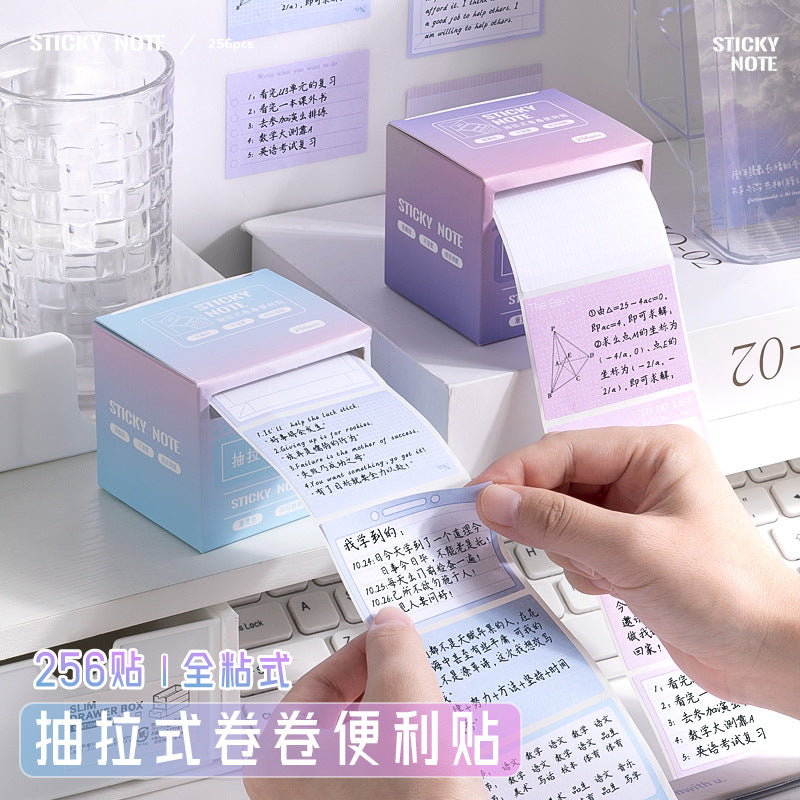 Pull-out post-it sticky notes for students with high value, special sticky notes for junior high school students, sticky notes sticky notes