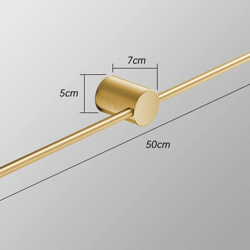 All copper cream wind white bathroom minimalist towel bar non-punch toilet single bar bath towel rack light luxury towel rack