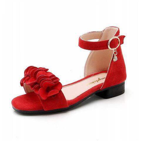 2025 latest girls' sandals, summer children's schoolgirls' sandals, high-heeled princess sandals, fashionable Korean casual shoes