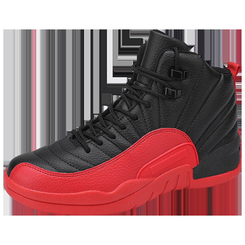 Winter men's white high-top sports microfiber round toe front lace-up viscose sneakers in stock