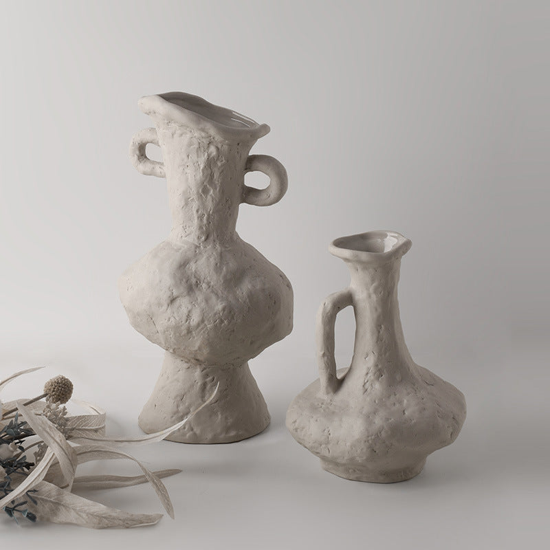 Beihanmeiwabi-sabi embryo art vase wholesale home furnishingsB&B decorations, ceramics, flowers, cross-border hot