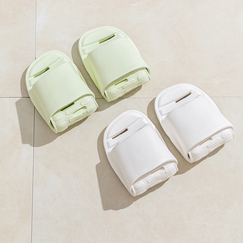 Hotel business trip travel foldable leaky slippers women's home indoor travel artifacts bathroom bathing quick-drying slippers