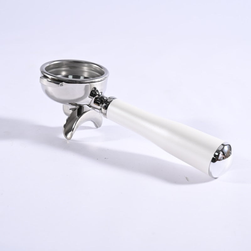 Stainless Steel Amphora 58mm Handle Double Spout Split E61 Universal Solid Wood Espresso Machine Handle