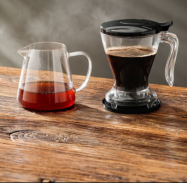 Cross-border American smart cup coffee filter steeping pour-over coffee filter cup set filter-free coffee utensils