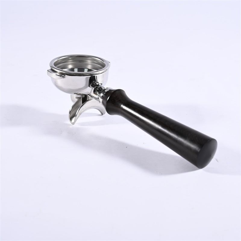 Stainless Steel Amphora 58mm Handle Double Spout Split E61 Universal Solid Wood Espresso Machine Handle