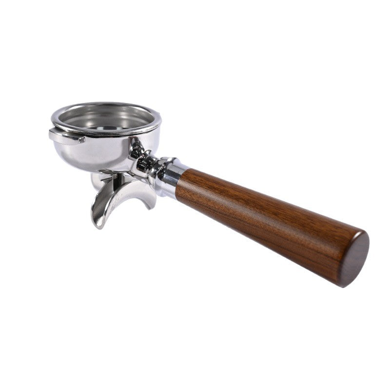 Stainless Steel Amphora 58mm Handle Double Spout Split E61 Universal Solid Wood Espresso Machine Handle