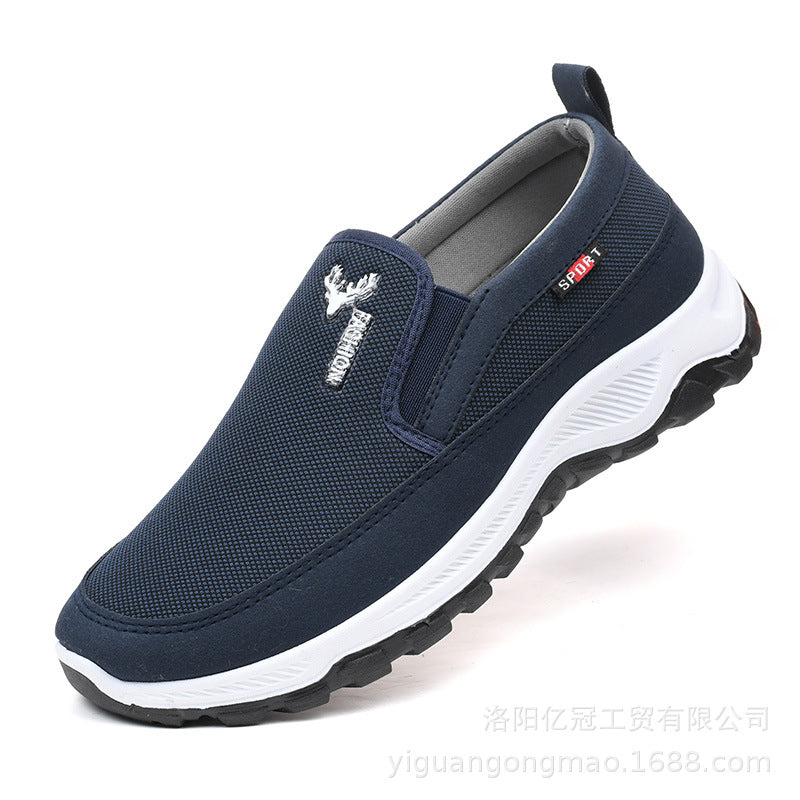 Mountaineering sole canvas shoes, spring and autumn single shoes, non-slip and wear-resistant, one-foot dad shoes, soft soles, a substitute canvas shoes
