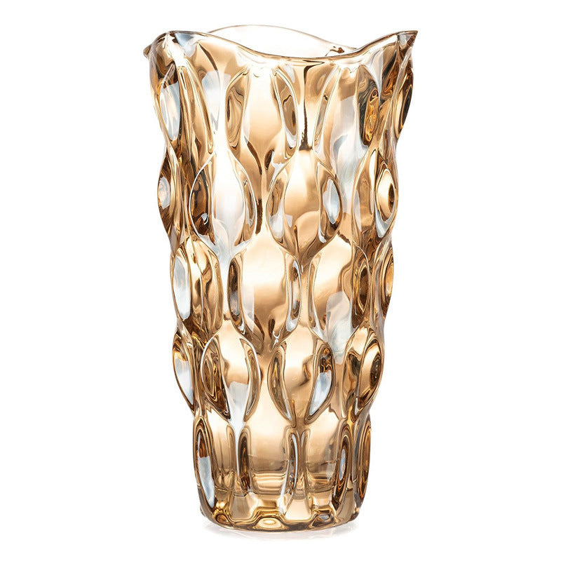 Bohemian glass vase glass living room hotel home model room decoration wholesale ornament crystal vase