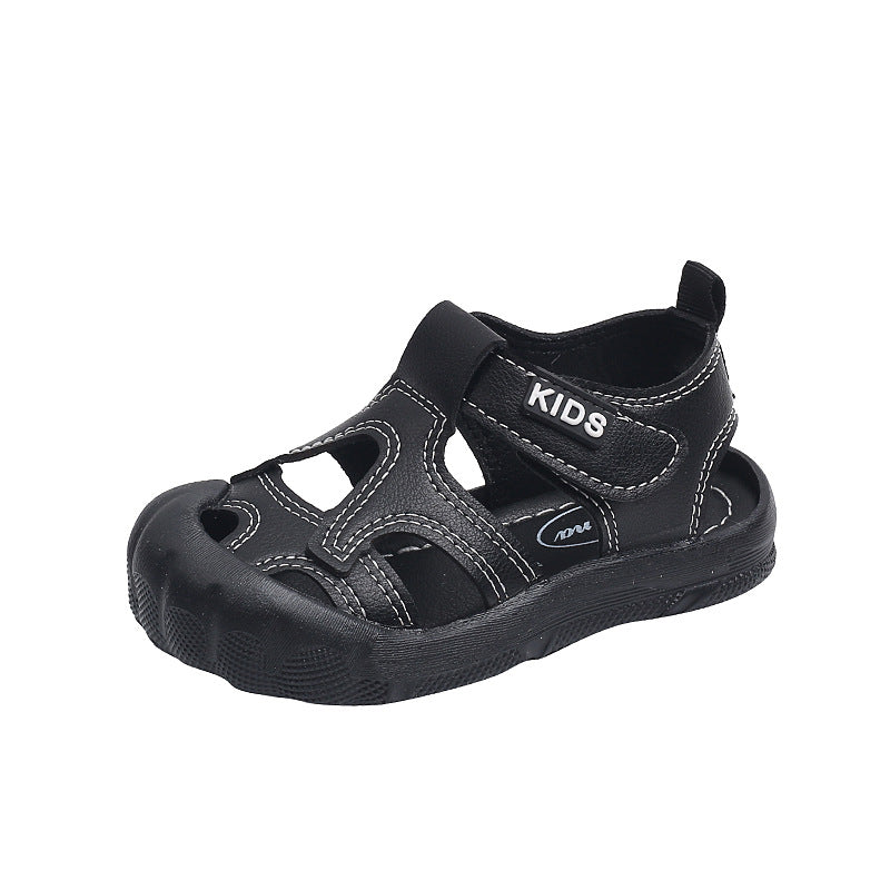 Baby Sandals Boys 2023 Summer New Toe Sandals Soft Sole Baby Toddler Shoes Kids Beach Shoes Kids