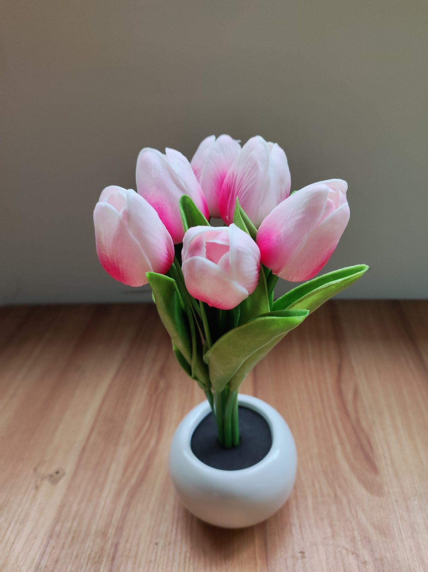 LED tulip night light simulated bouquet ornaments bedside decoration ambient light home dimmable