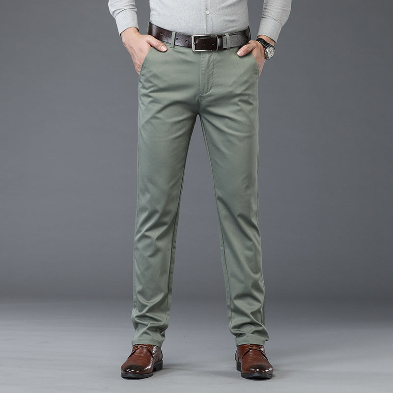 2025 Fall/Winter New Men's Slacks Business Men's Middle-Aged Dad Pants Loose Straight Men's Pants for Work