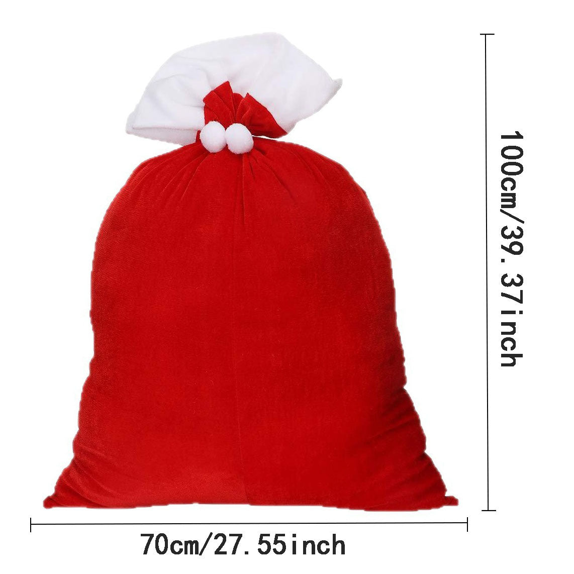 Christmas decorations for the elderly backpack gift bag high-grade gold velvet thickened gift bag large drawstring candy bag