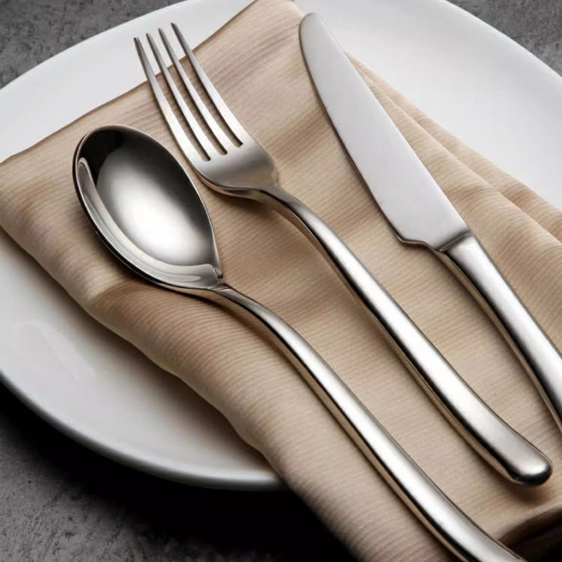 Moonshine steak cutlery cutlery stainless steel western tableware restaurant household thickened steak cutlery high-value cutlery set