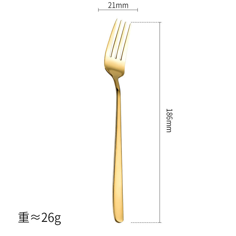 Stainless steel Korean spoon dinner spoon dinner fork dessert spoon fork
