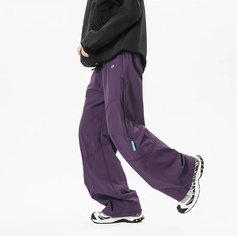American-style outdoor assault cargo pants men's spring quick-drying waterproof water-repellent hiking pants functional side-chain sports casual pants