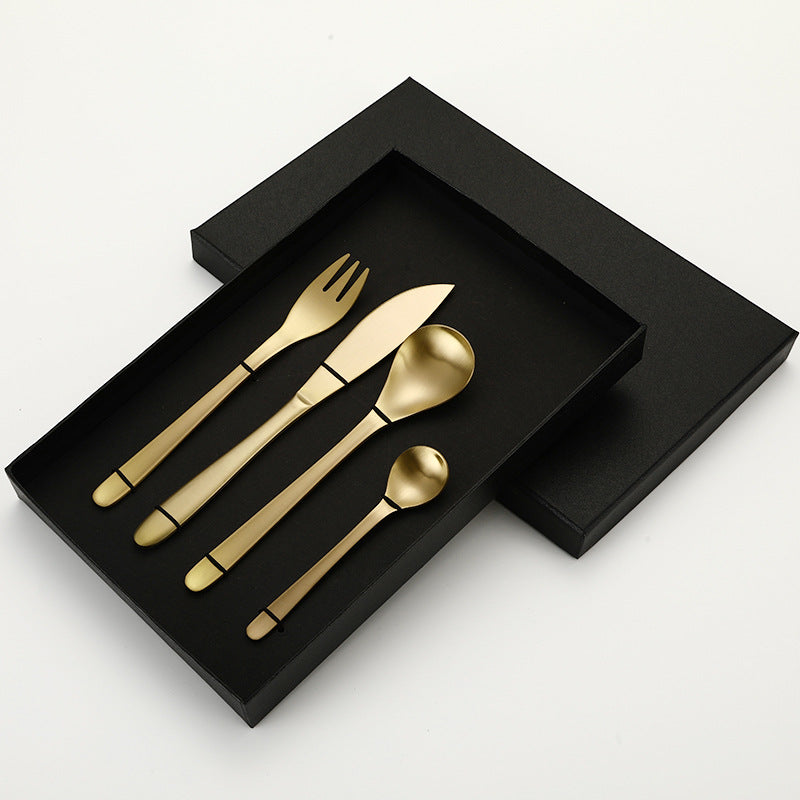 Western food knife, fork and spoon