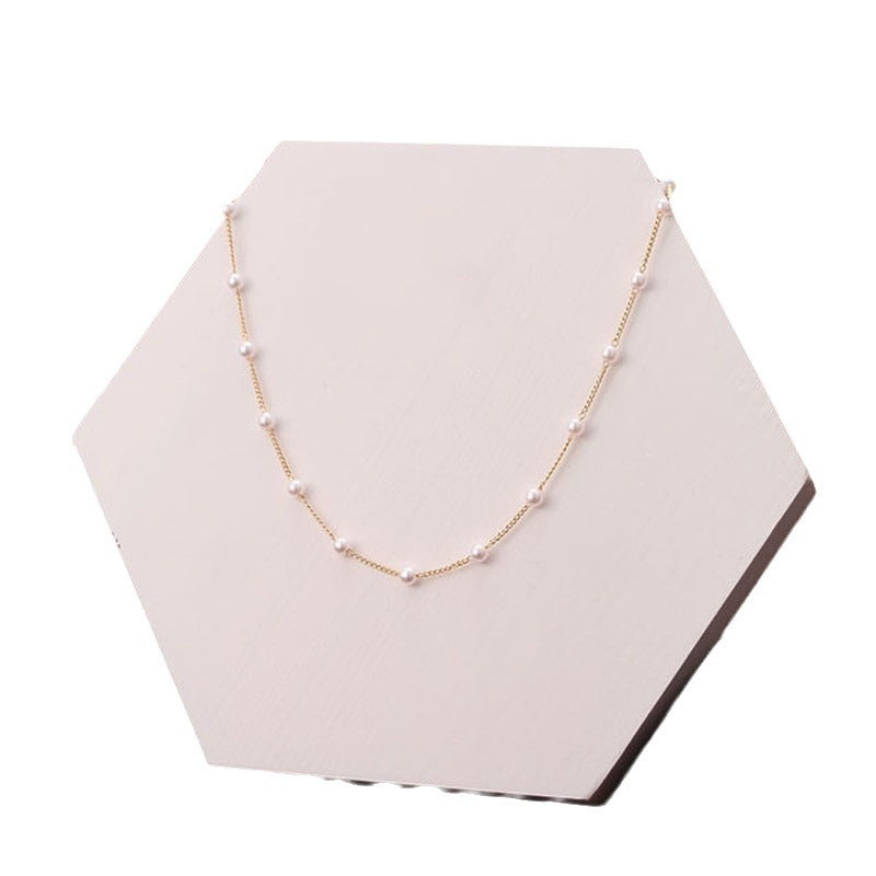 European and American fashion cross-border jewelry new pearl necklace fashion clavicle chain choker necklace neck jewelry women