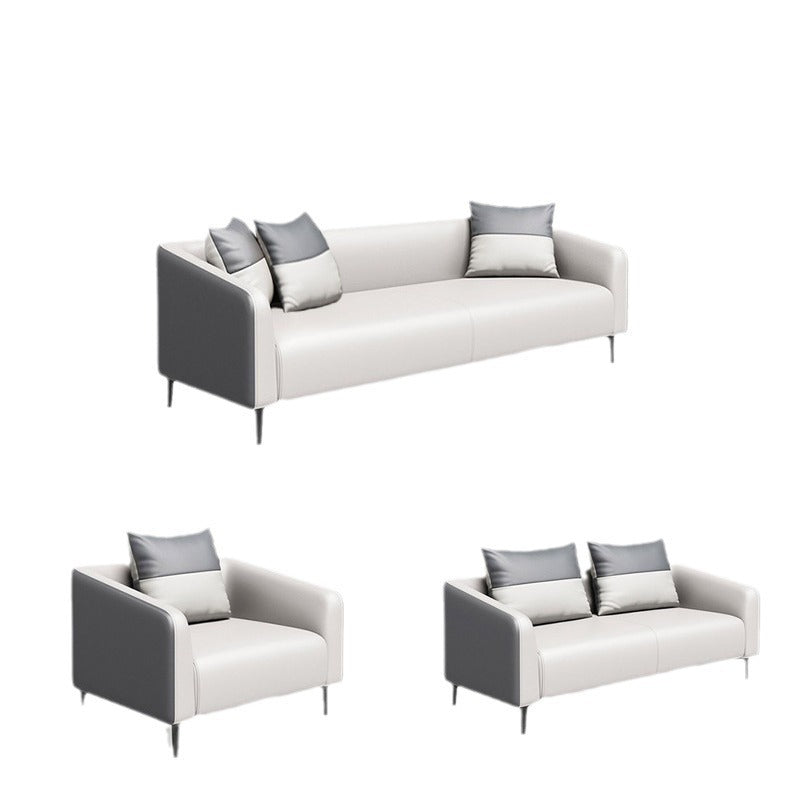 Office sofa simple modern coffee table combination set reception room reception room for three or two people office sofa